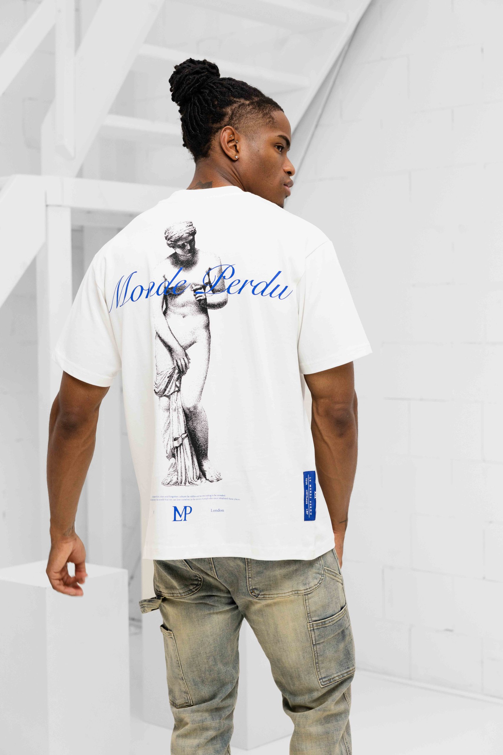 Le Monde Perdu Vinus Ostia T-Shirt Heren Gebroken Wit