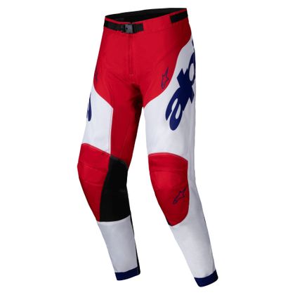 Pantalon cross Alpinestars RACER - VEIL 2025 - Rouge / Blanc
