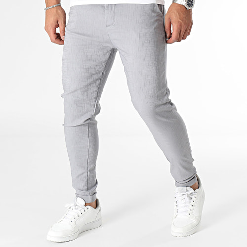 Pantalon Chino Slim Gris