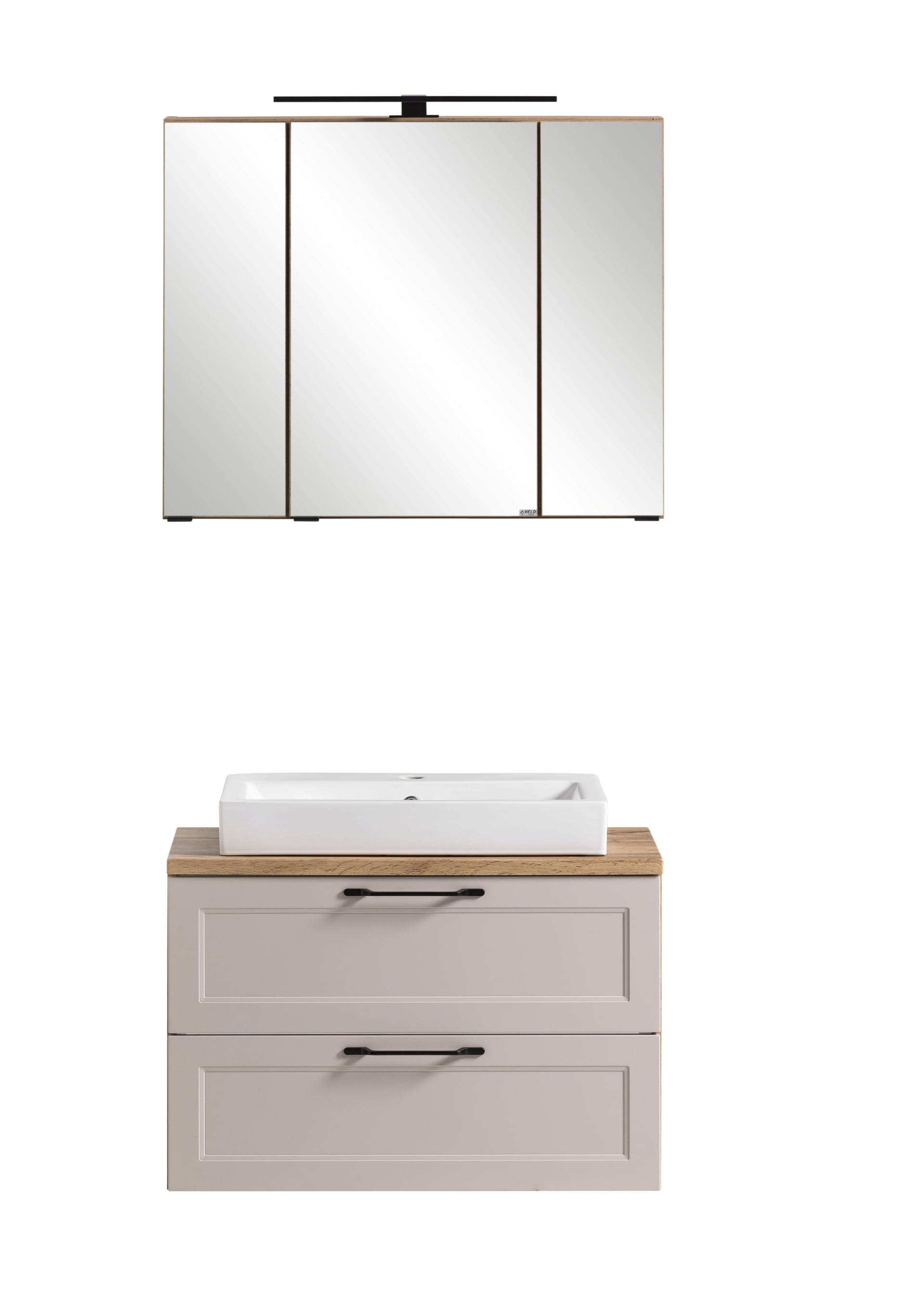 Bad-Waschtischkombination LÜTTICH beige 80cm