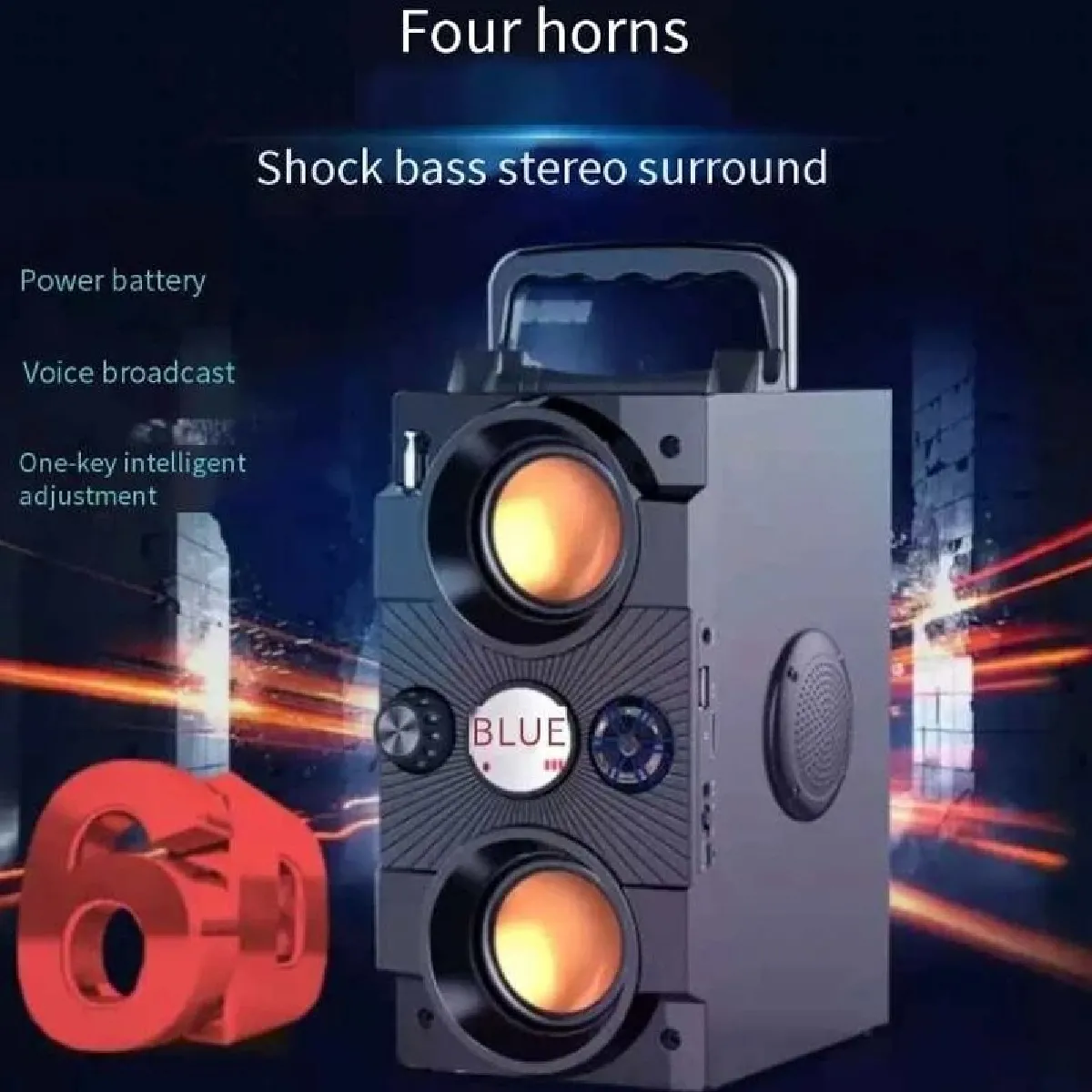 Universal Big Power Bluetooth Haut-parleur - Noir