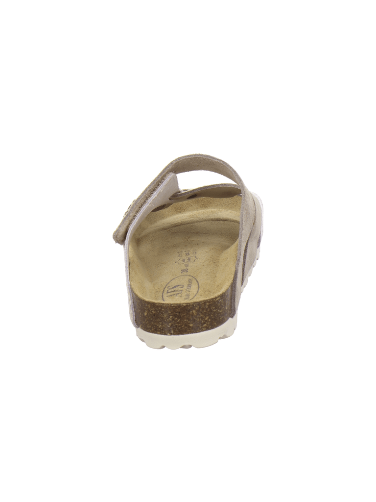 Pantoletten Damen Kralle beige