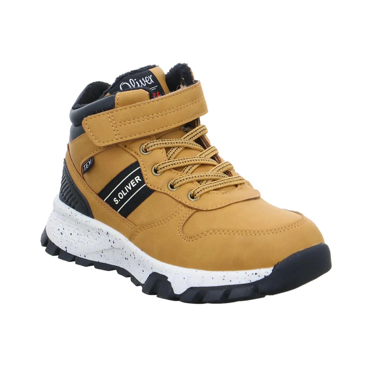 S.OLIVER Jungen-Winter-Bottine Camel Lederimitat  Stiefel