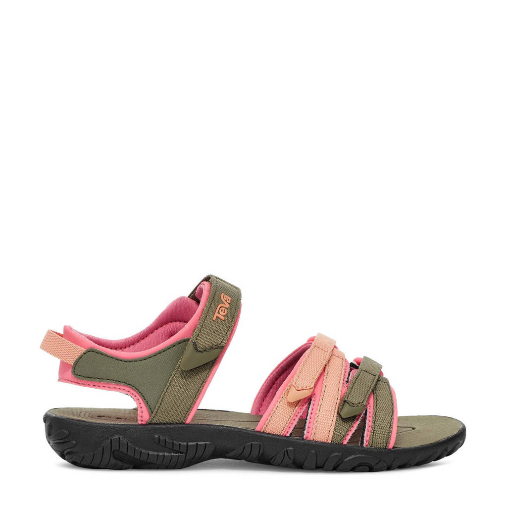 Teva sandalen olijfgroen/roze