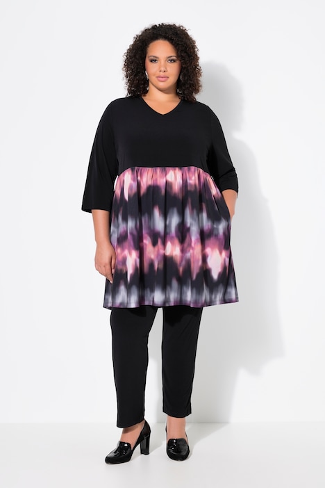 Longshirt, A-Linie, Print