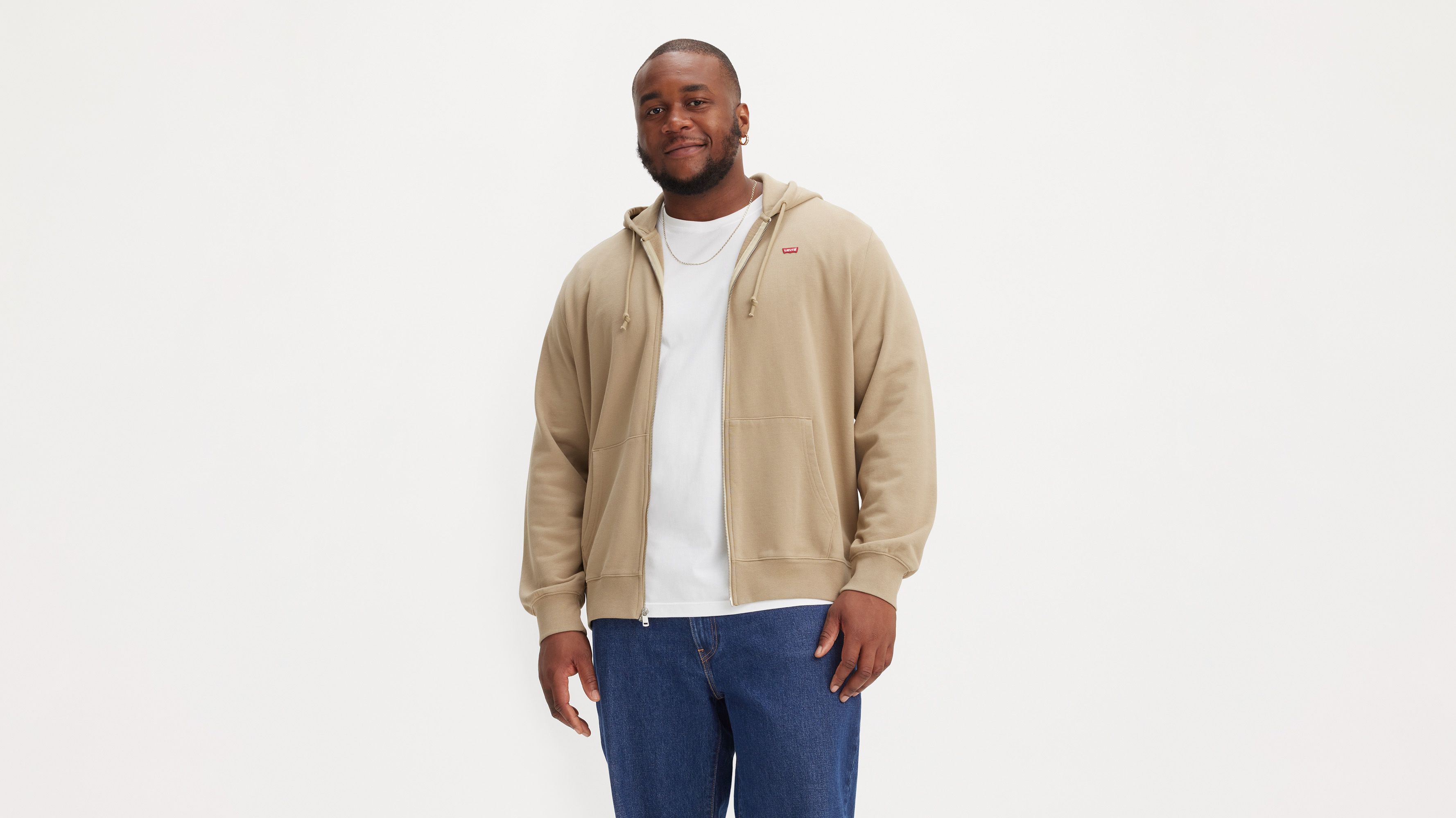 Sweat à capuche zippé - True Chino - Neutral