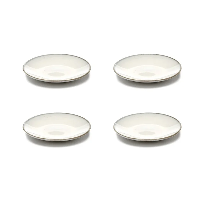Serax - Inku Untertasse zur Espressotasse, Ø 12 cm, weiss (4er-Set)