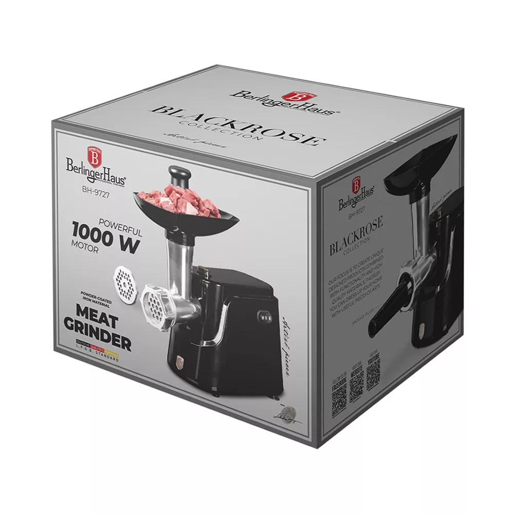 Berlinger Haus Fleischwolf 1000W Black Rose Collection