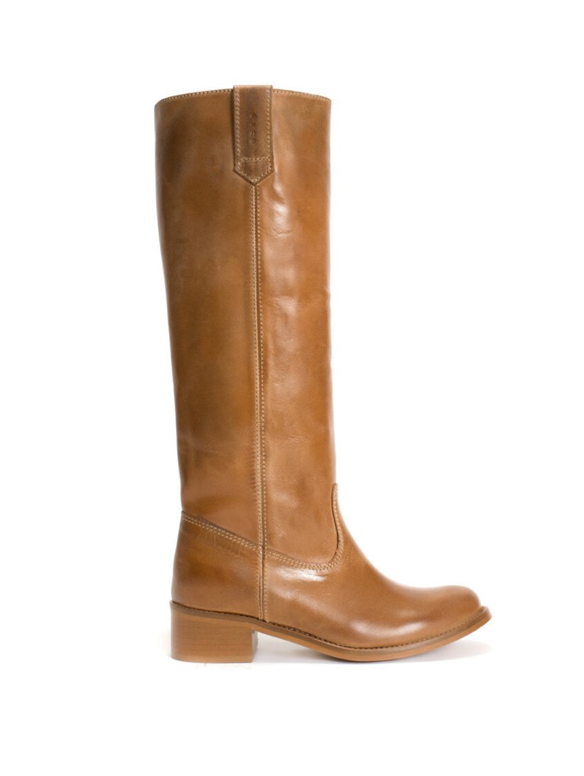 Dico Copenhagen  Ann Gaucho læderstøvler - Dark Tan