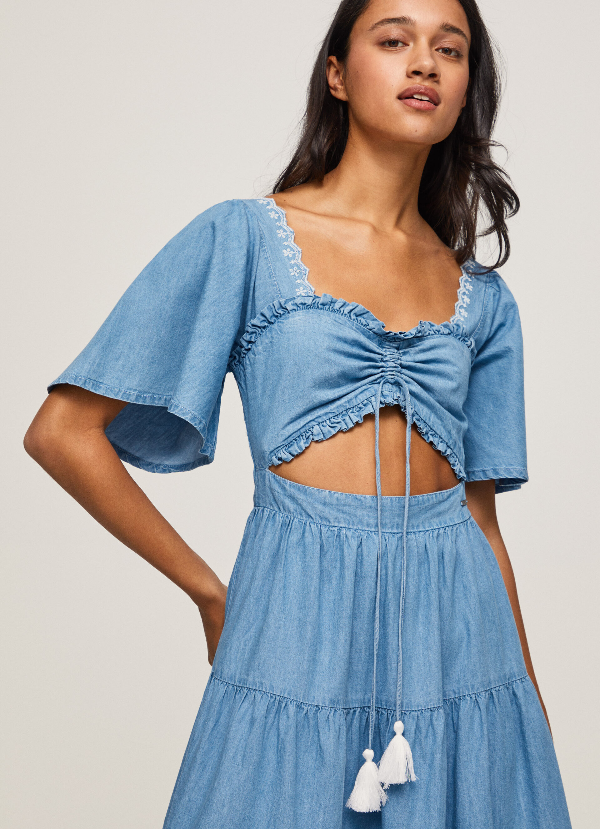 VESTIDO JEANS - azul