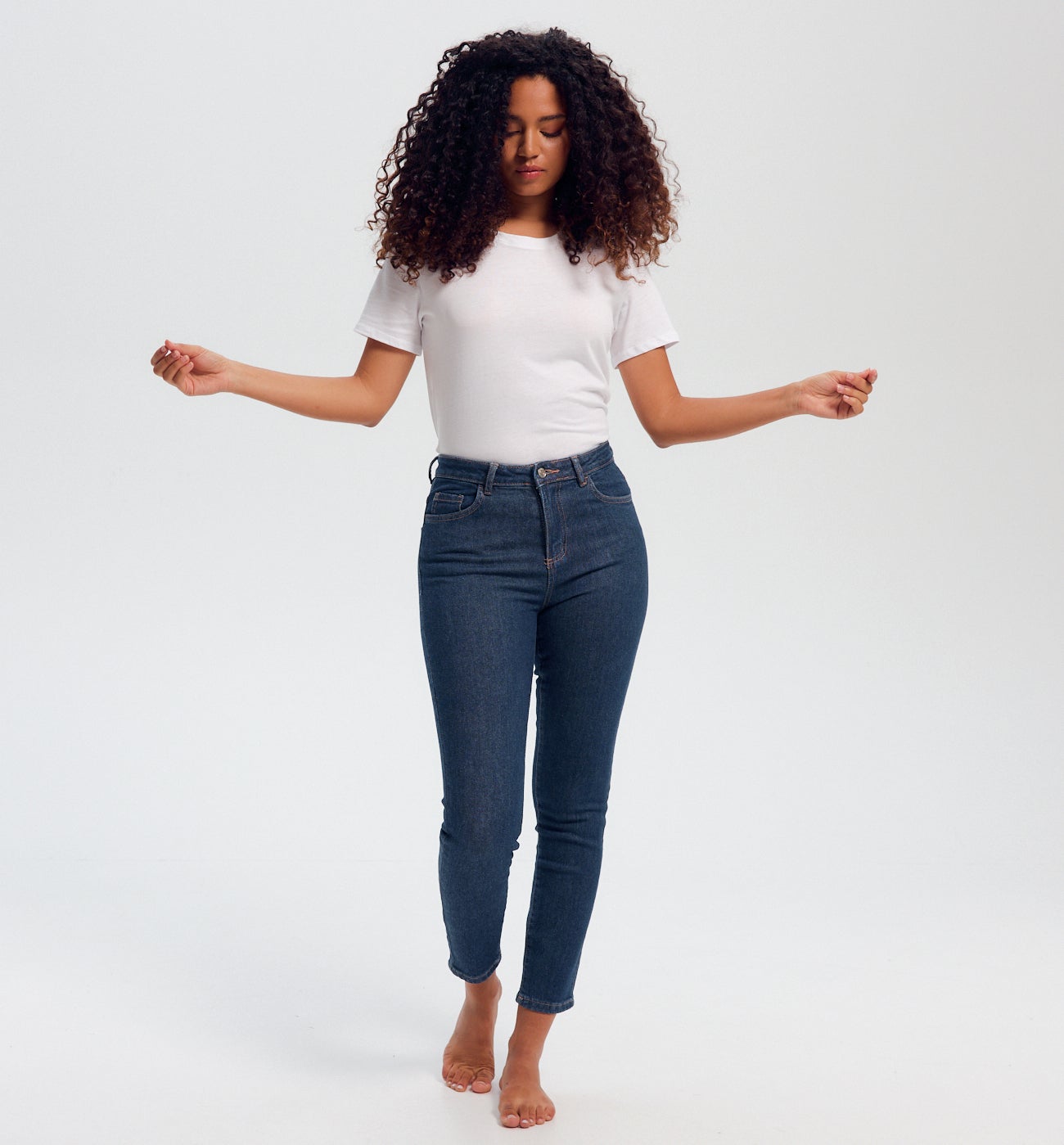 Jean skinny taille haute EMILE - Jean rinse