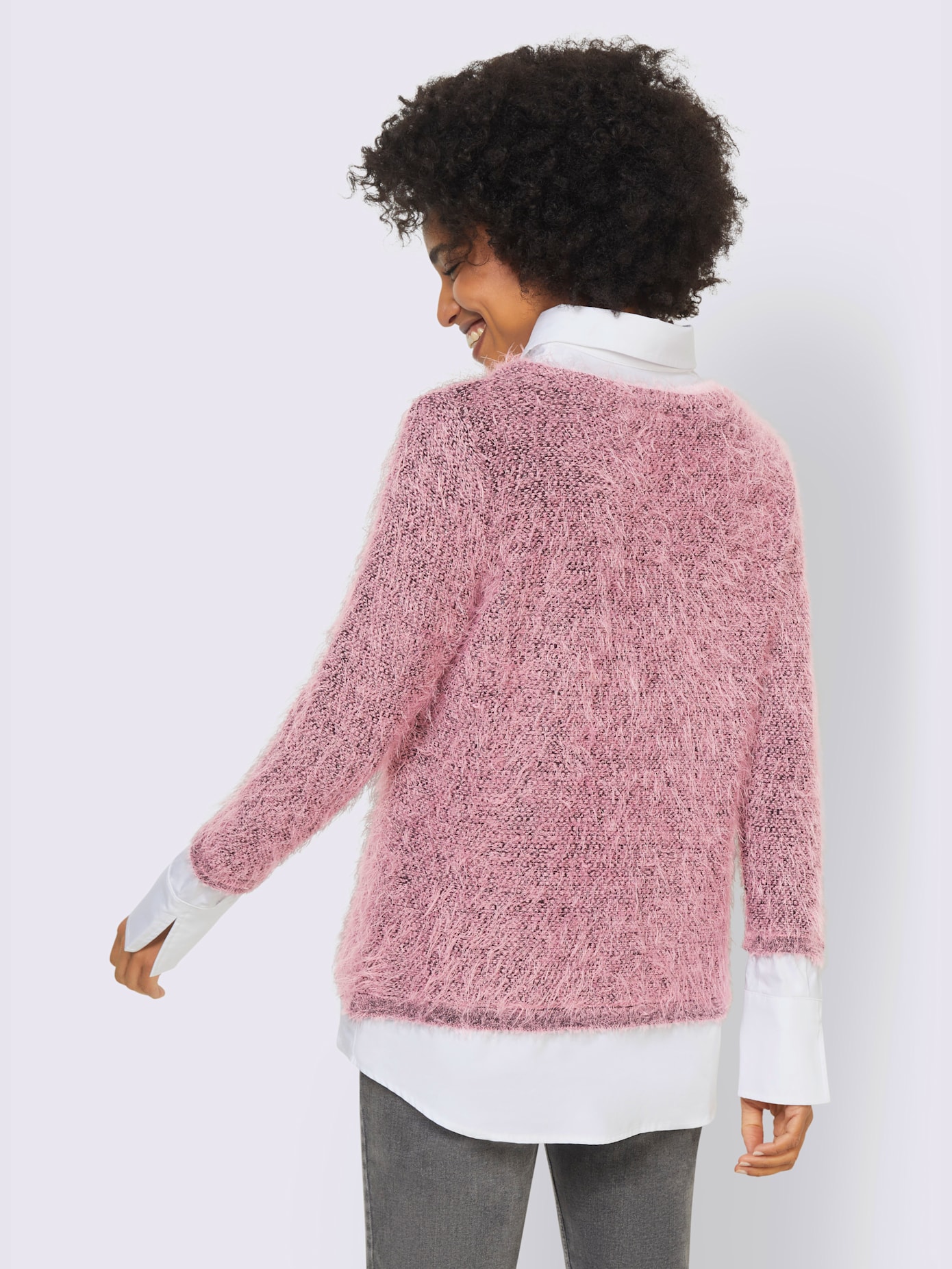 Pull aspect 2 en 1 tendance