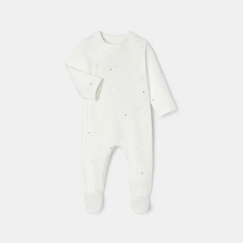 Dors-bien en interlock blanc naissance Absorba Blanc