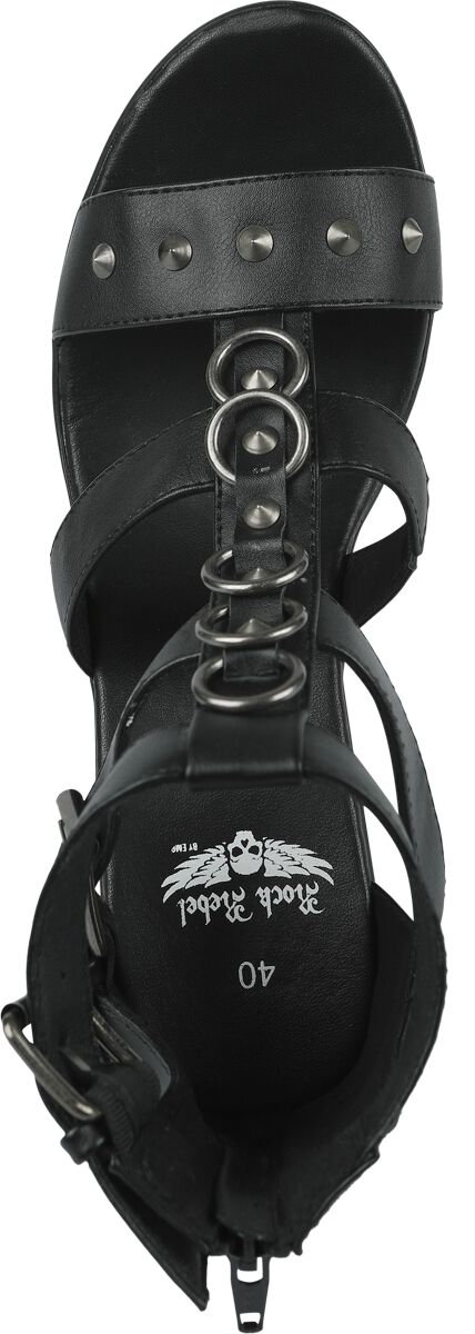 High Heels With Rivets And Rings | Rock Rebel by EMP Talons hauts