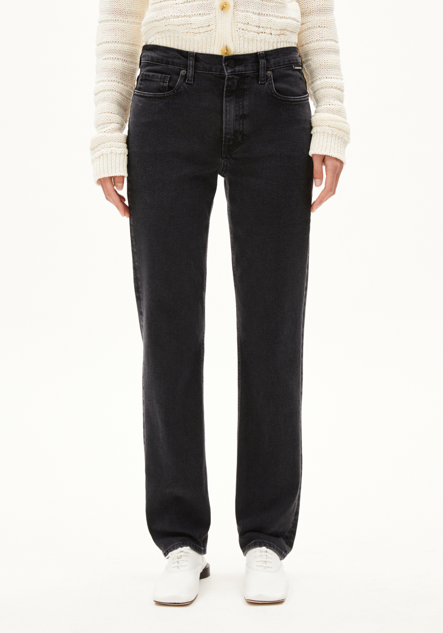 Armedangels Damen-Jeans Carenaa Ebony