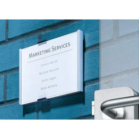 Durable 480523 Türschild Info Sign, 210 x 148,5 mm, metallic silber