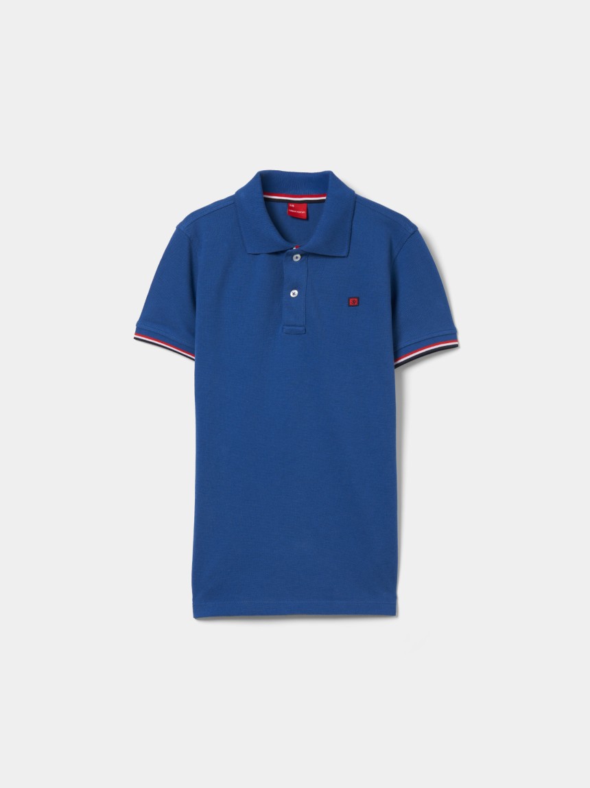 Polo piqué de algodão
