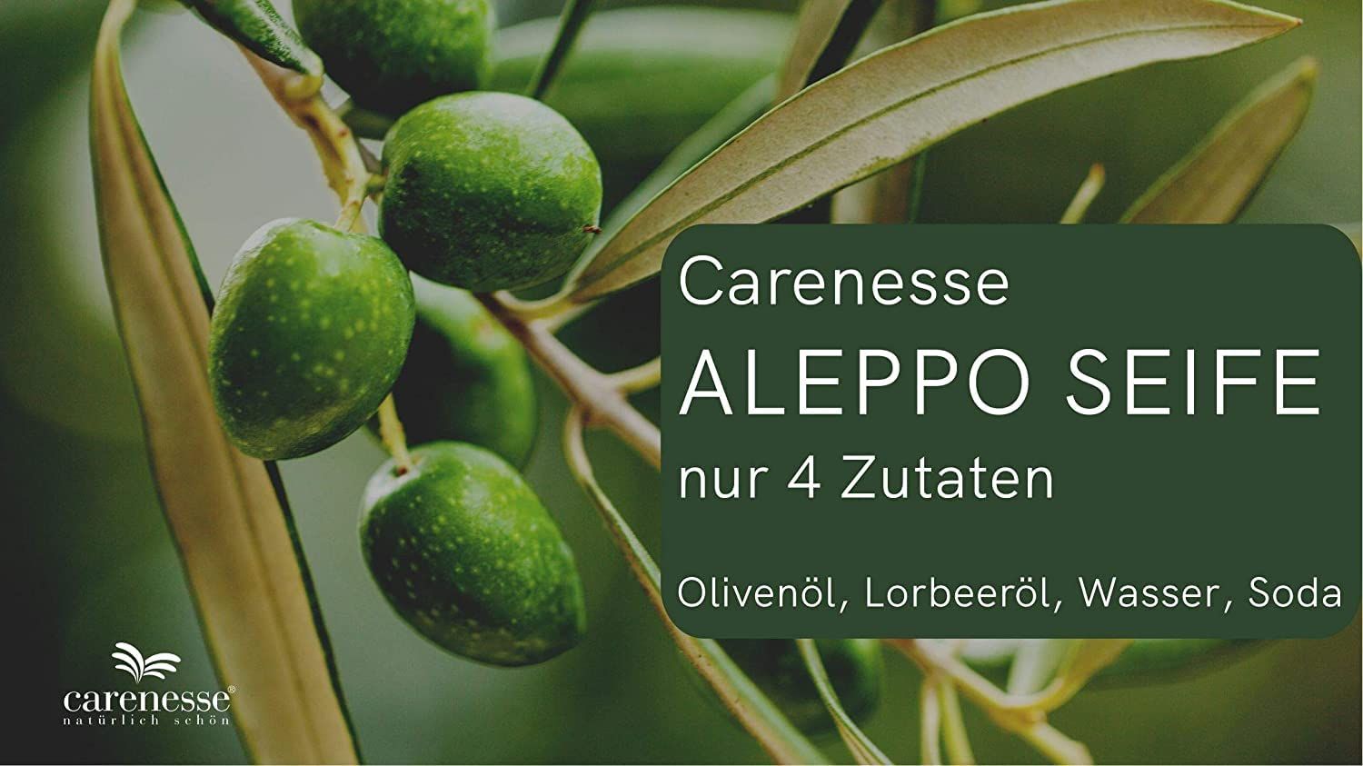 Carenesse Original Aleppo Seife Mix Paket, gemischte Lorbeerölanteile Vorteilspack
