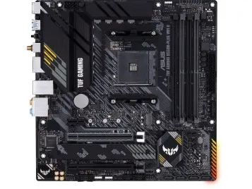 ASUS TUF GAMING B550M-PLUS WIFI II - Bundkort - micro ATX - Socket AM4 - AMD B550 Chipset - USB-C Gen2, USB 3.2 Gen 1, USB 3.2 Gen 2 - 2.5 Gigabit LAN, Wi-Fi 6, Bluetooth - onboard grafik (CPU påkrævet) - HD Audio (8-kanaler)