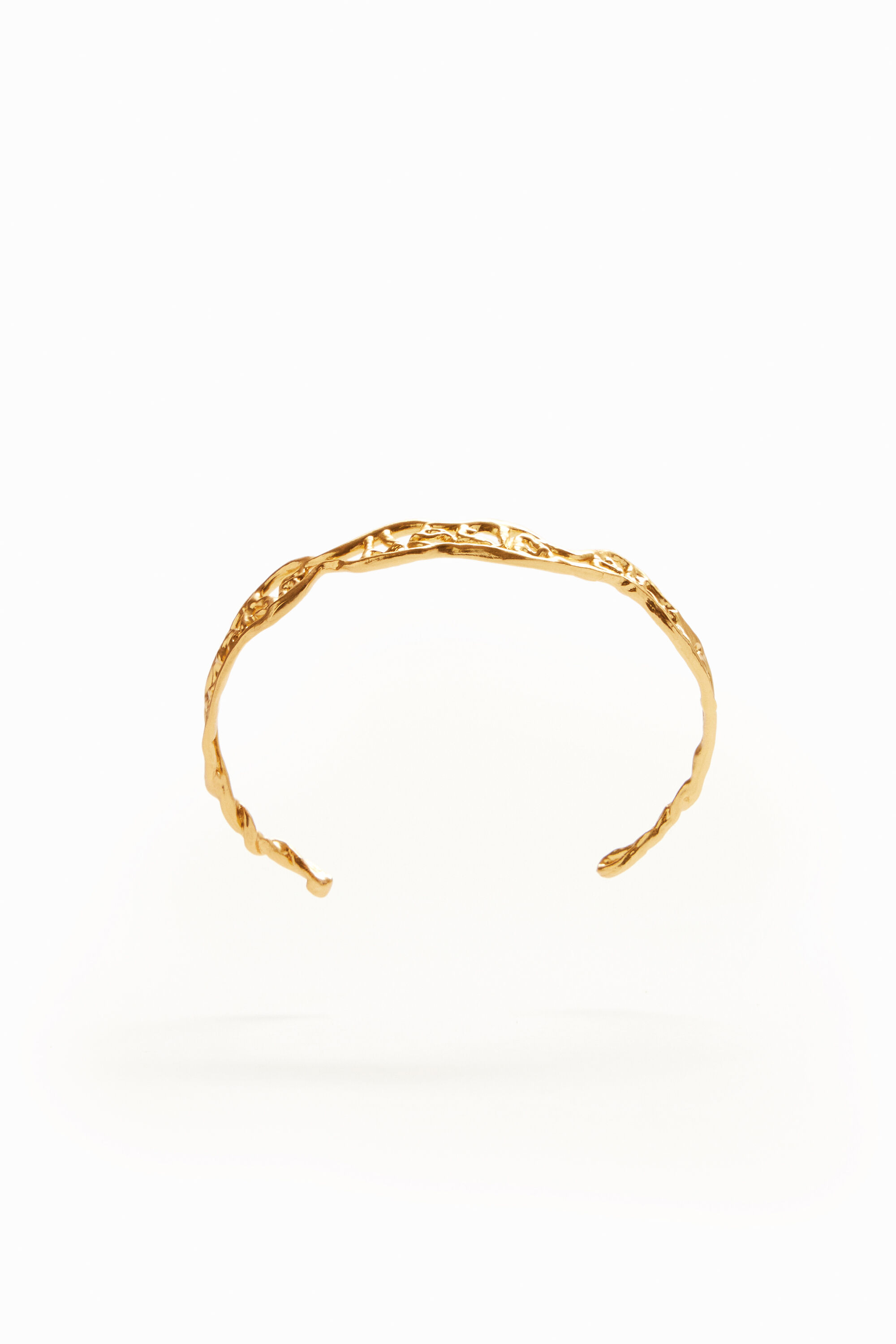 Bracelet fin message plaqué or Zalio