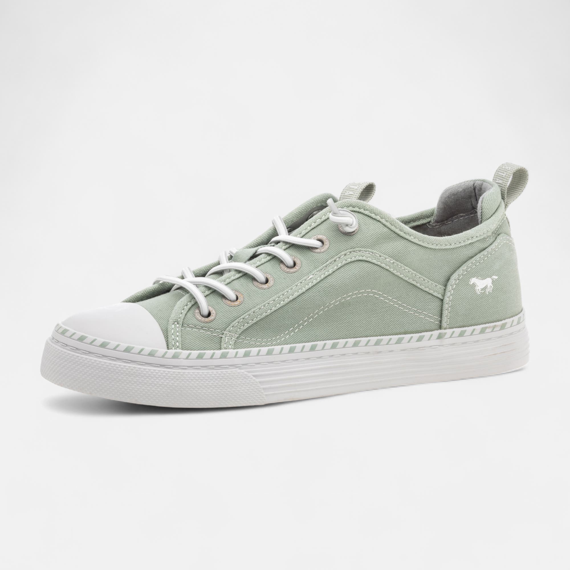 Baskets en toile Femme vert clair
