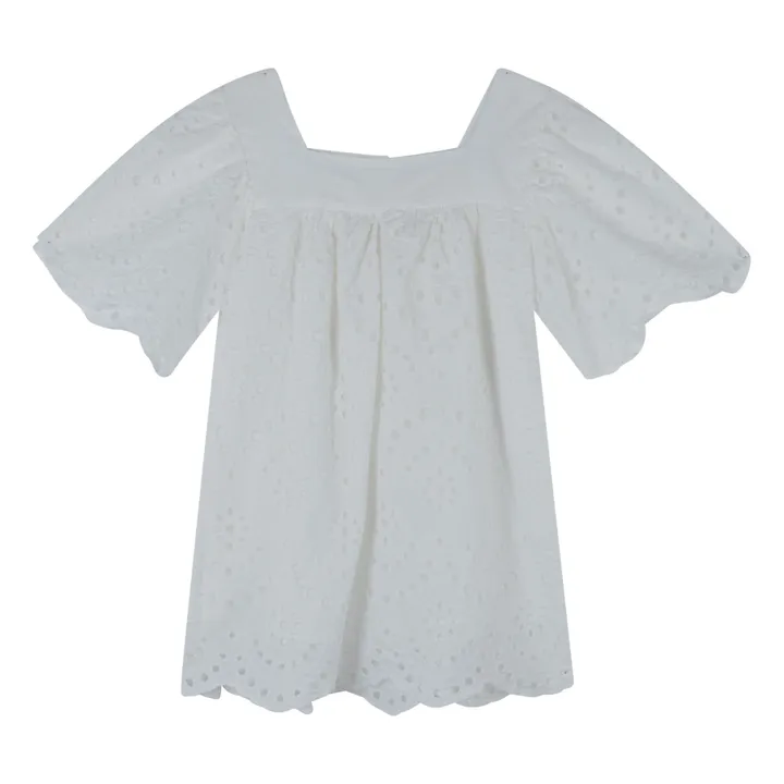 Babe & Tess Robe Ajourée Carolina | Blanc