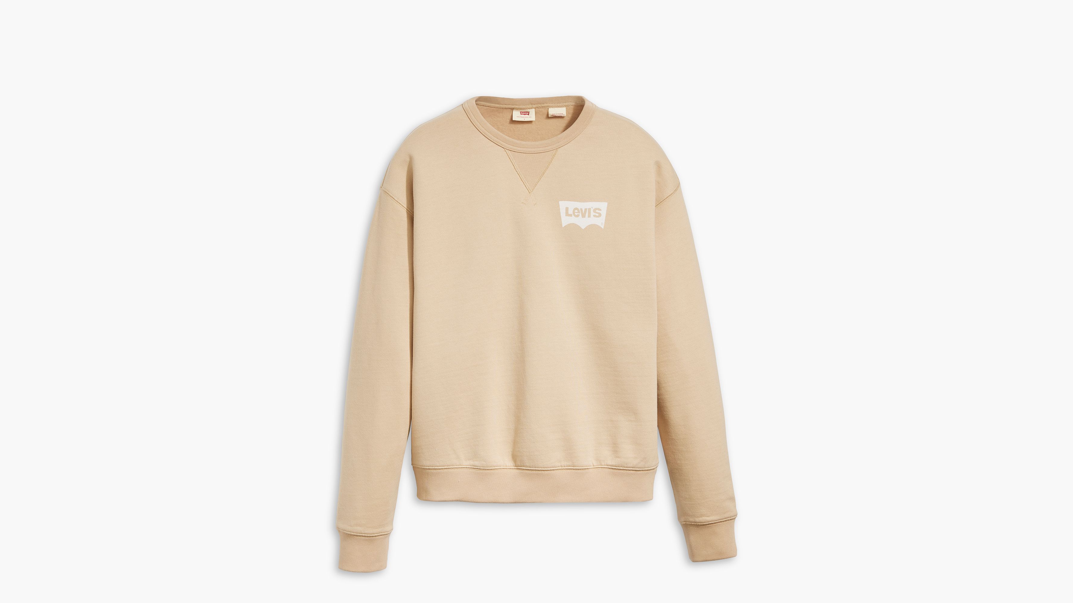 Sweat-shirt col rond graphique Signature - Crew Wonky Batwing Safari - Neutral