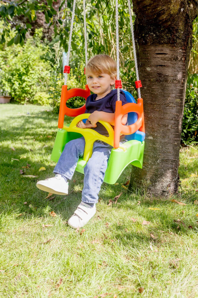 Outdoor active 3 in 1 Schaukel, Maximale Belastbarkeit 40 kg, Outdoorspielzeug, ca. 40x33x150 cm, ab 18 Monaten