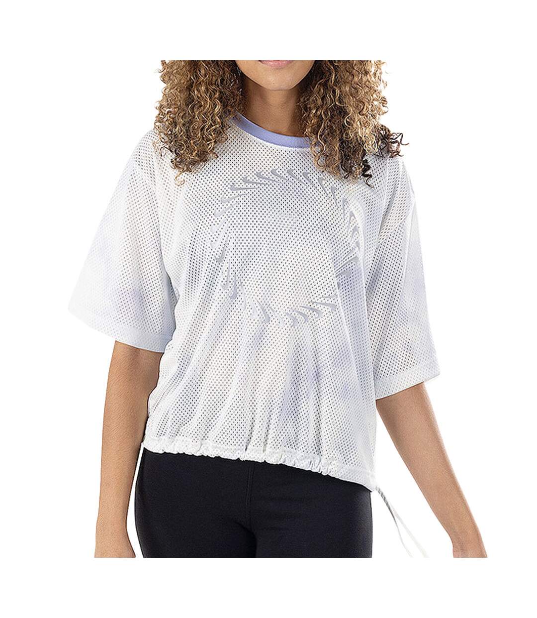 T-shirt Blanc/Mauve Femme Nike Icon Clash