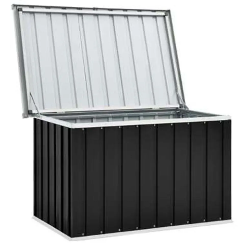 vidaXL - Opslagkist - Antraciet - Staal - 109 x 67 x 65 cm