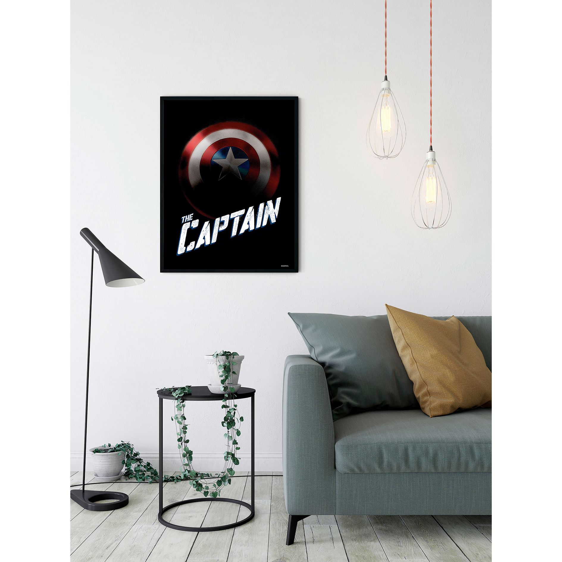 Wandbild AVENGERS THE CAPTAIN - bunt - 50x70 cm