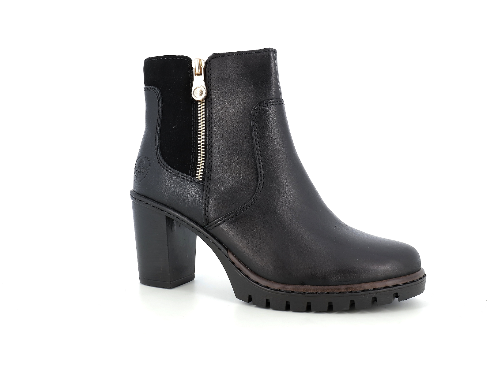 Rieker-Y2557 Matières combinées Noir