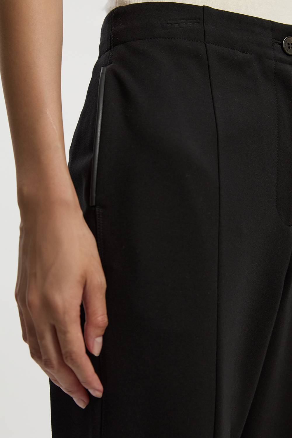 KarenMillen Pantalon Ajusté Coupe Slim Mélange Ponte Et synthétique