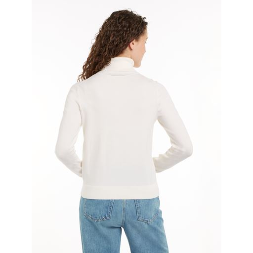 Tommy Hilfiger Jersey Stitch Striktrøje, Ivory Petal, XXL