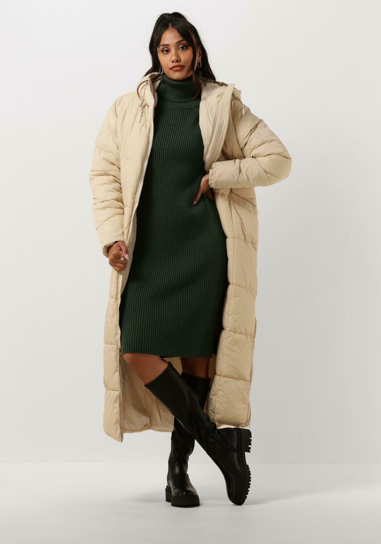 ANOTHER LABEL zand another label gewatteerde jas mille long puffer