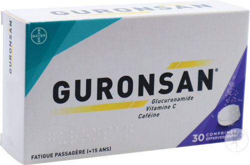 Guronsan États De Fatigue Passagère 2 Tubes x 15 Comprimés Effervescents