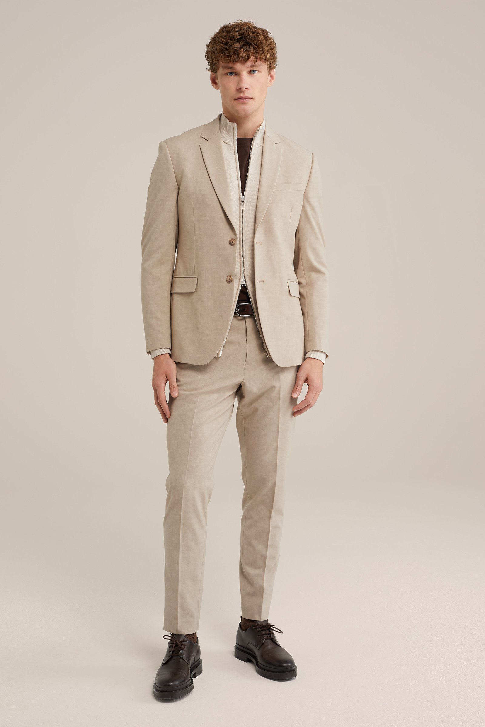 slim fit blazer Fundamentals Beige