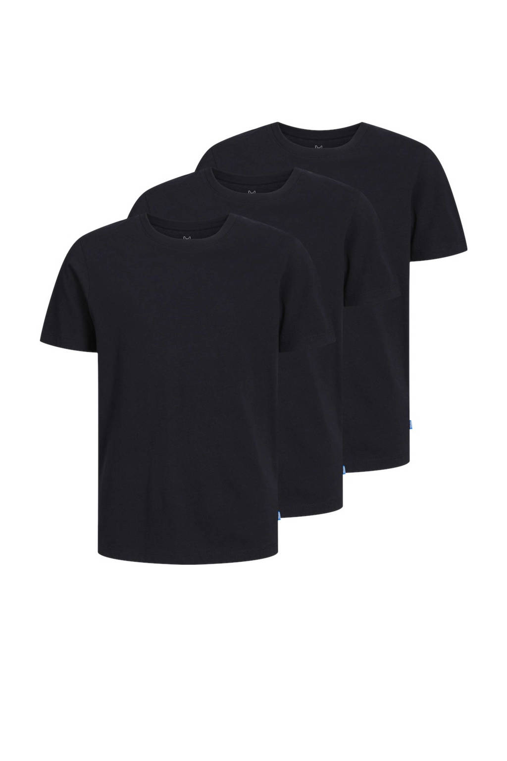 JACK & JONES T-shirt - set van 3 zwart