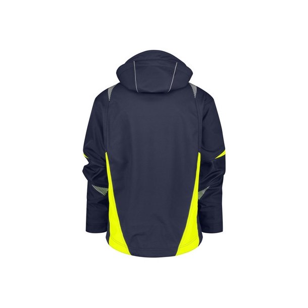 300547 Dassy Kalama dame softshell jakke midnatsblå - flour gul