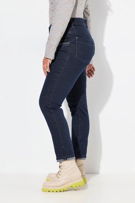 Jeans, Slim Fit, 5-Pocket, mit recycelten Polyester