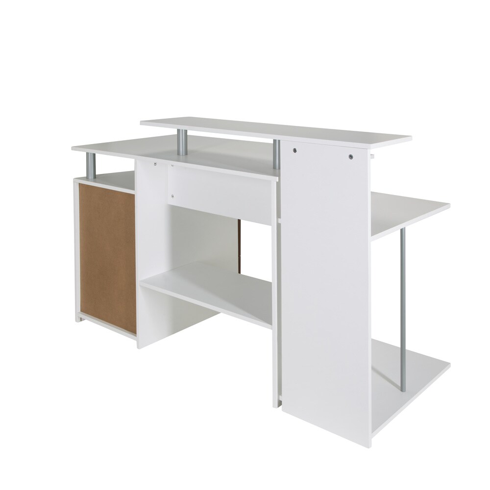 Schreibtisch WORKSPACE H IV Melaminharzbeschichtete Spanplatte, Gestell pulverbeschichteter Stahl hjh OFFICE