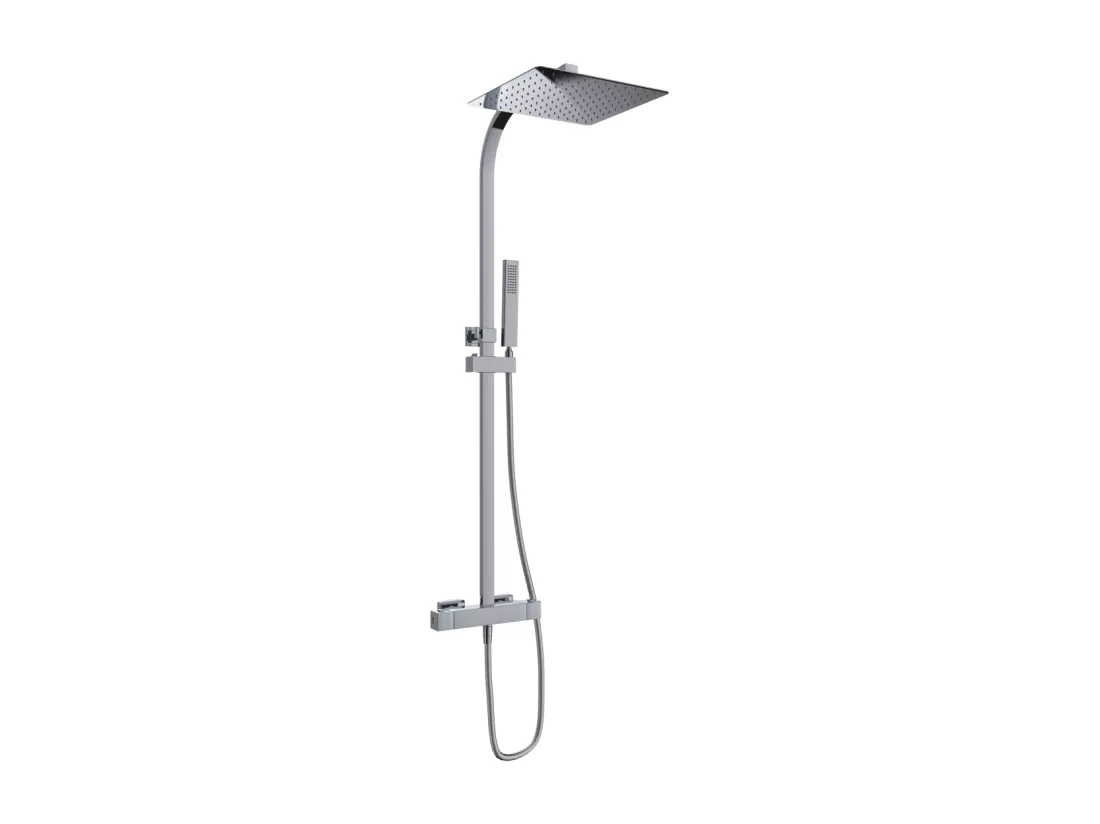 Colonne de douche thermostatique CUBO Chromé brillant