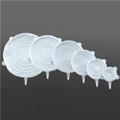 Couvercles en silicone extensible - set de 6