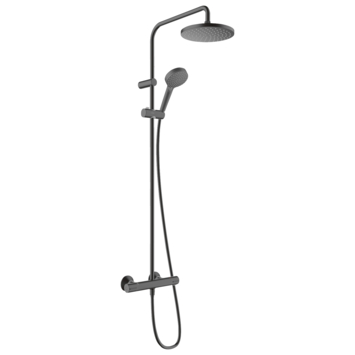 Hansgrohe regendoucheset Vernis Blend 200 met handdouche en thermostaatkraan 2 standen zwart