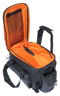 Sacoche de Porte-Bagage Basil Miles Tarpaulin Trunkbag XL Pro 36L Noir Orange