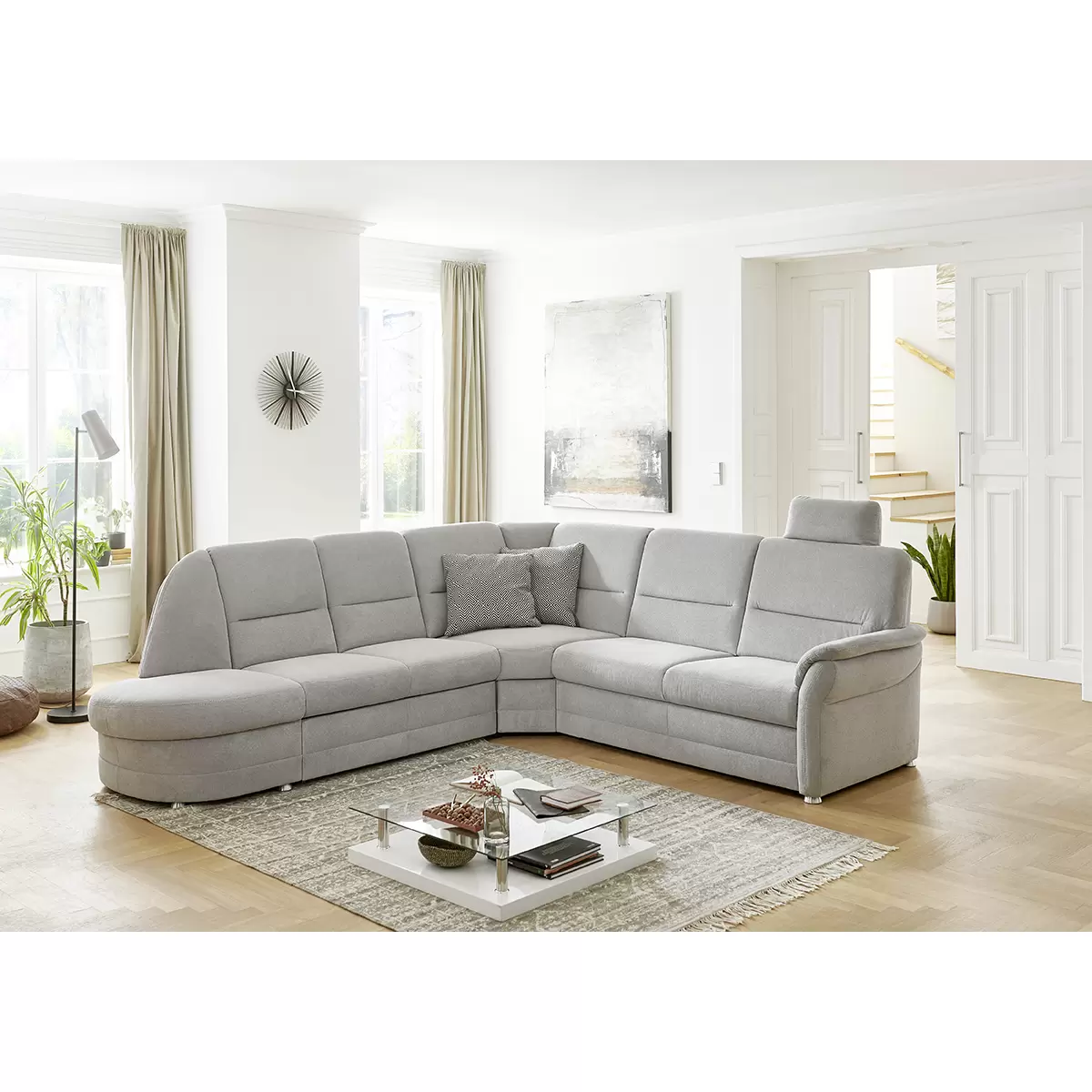 Ecksofa Queenline 118 x 200 Grau