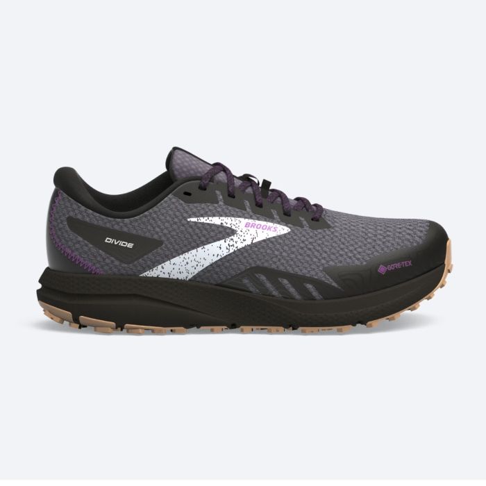 Brooks Dame Trailsko Divide 4 GTX Sort