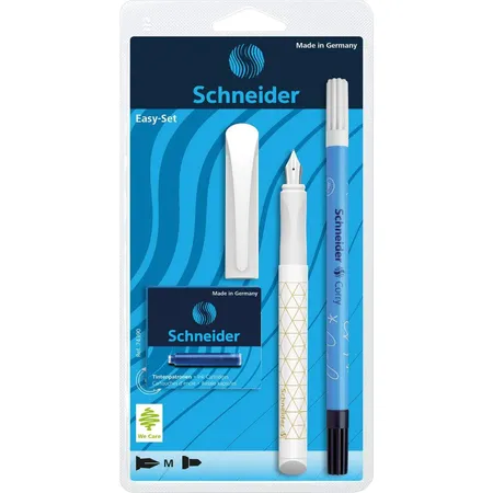 Schneider Schreibgeräteset Easy, 1xFüllhalter Easy, 6 TP blau, 1xCorry, sortiert