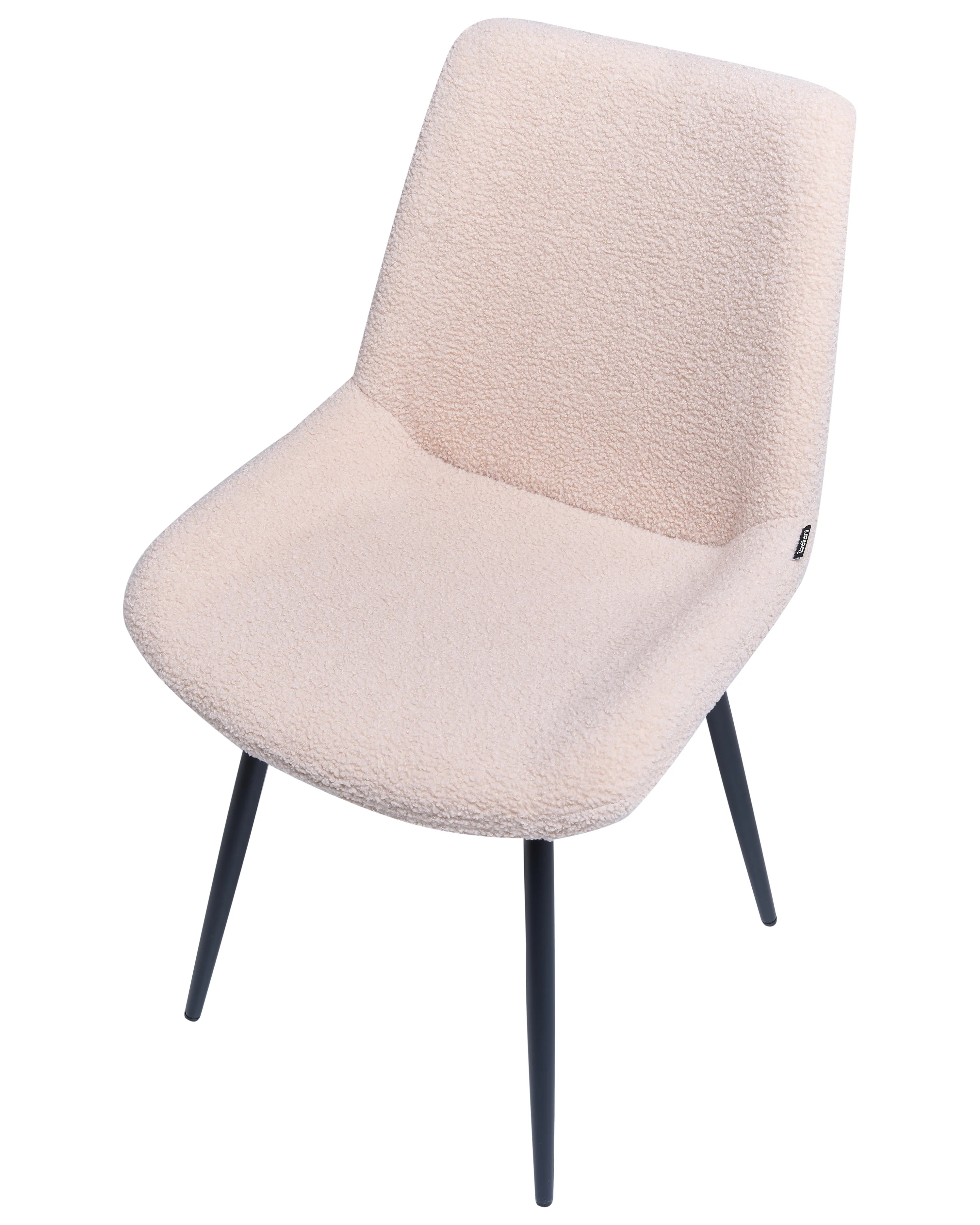 Set van 2 eetkamerstoelen AVILLA Bouclé Beige