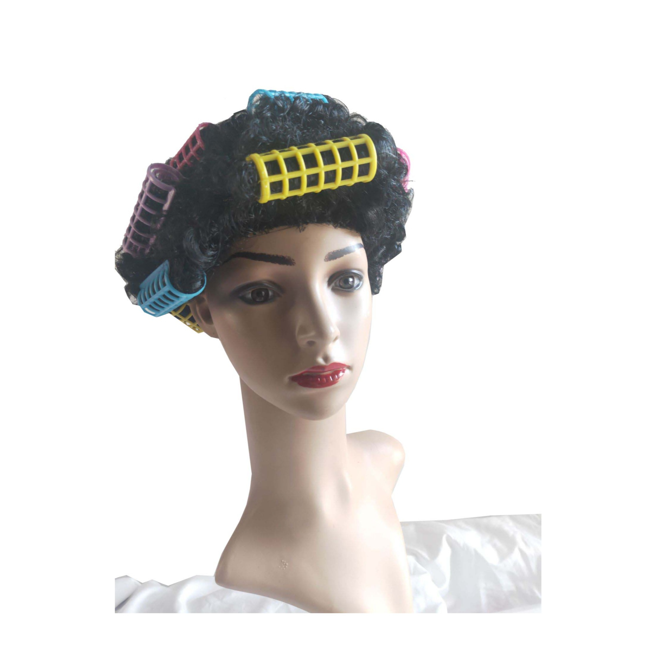 Lockenwickler Perücke Hausfrau Fasnacht Kostüm Zubehör Motto Party / Halloween Accessoire